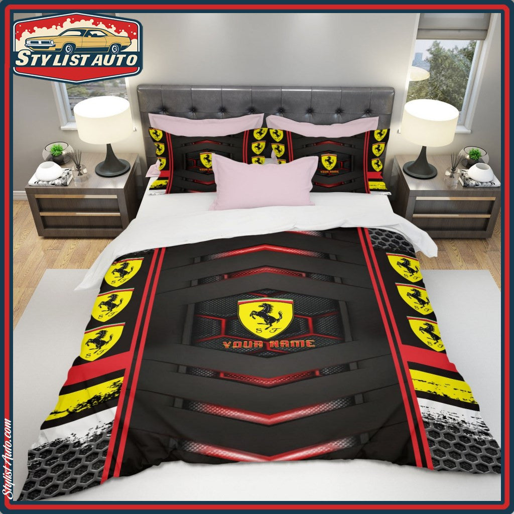 Personalized SF F1 Racing All Over Printed Bedding Set
