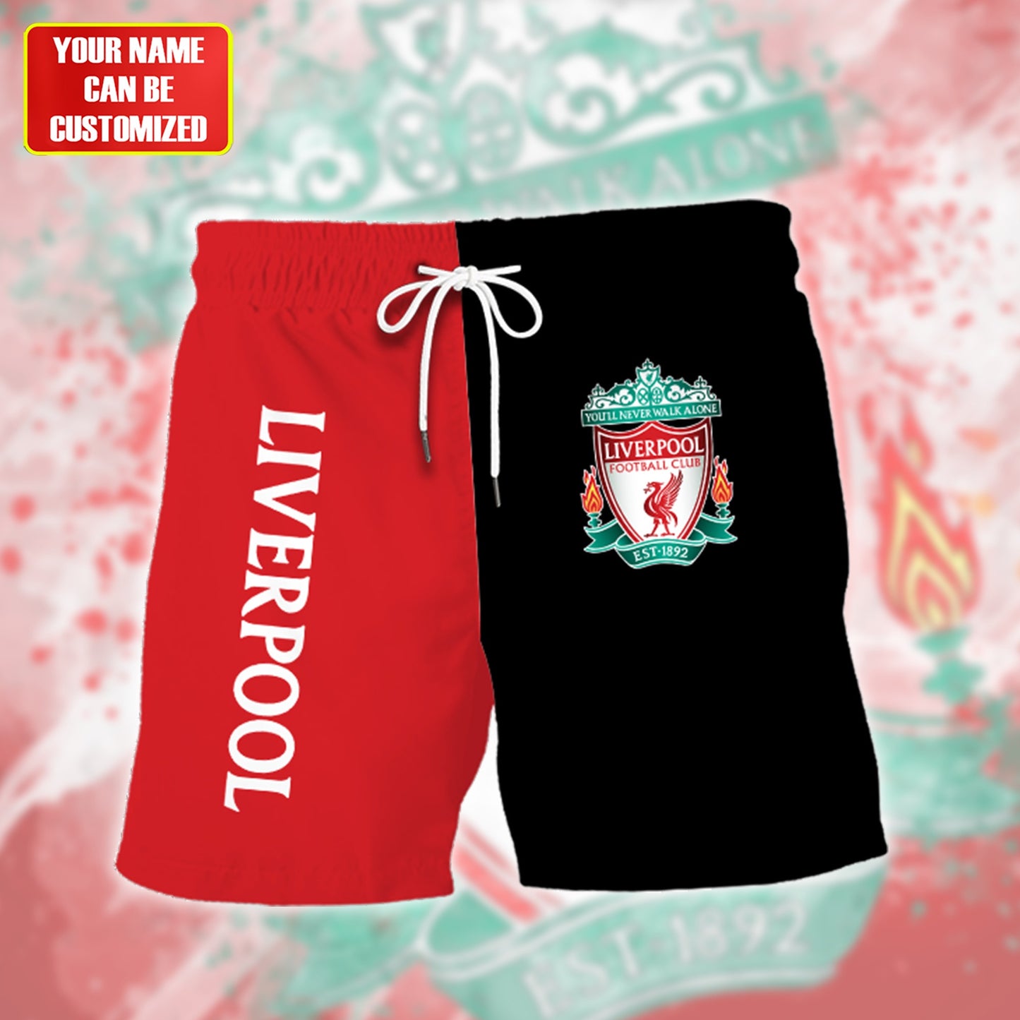 Personalized Liverpool Tropical Hawaii Shirt Beach Short