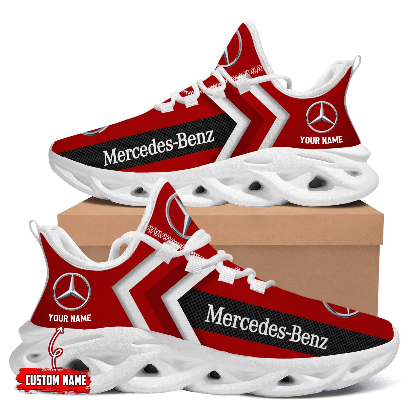 Mercedes Custom Name Design Max Soul Sneakers VS3