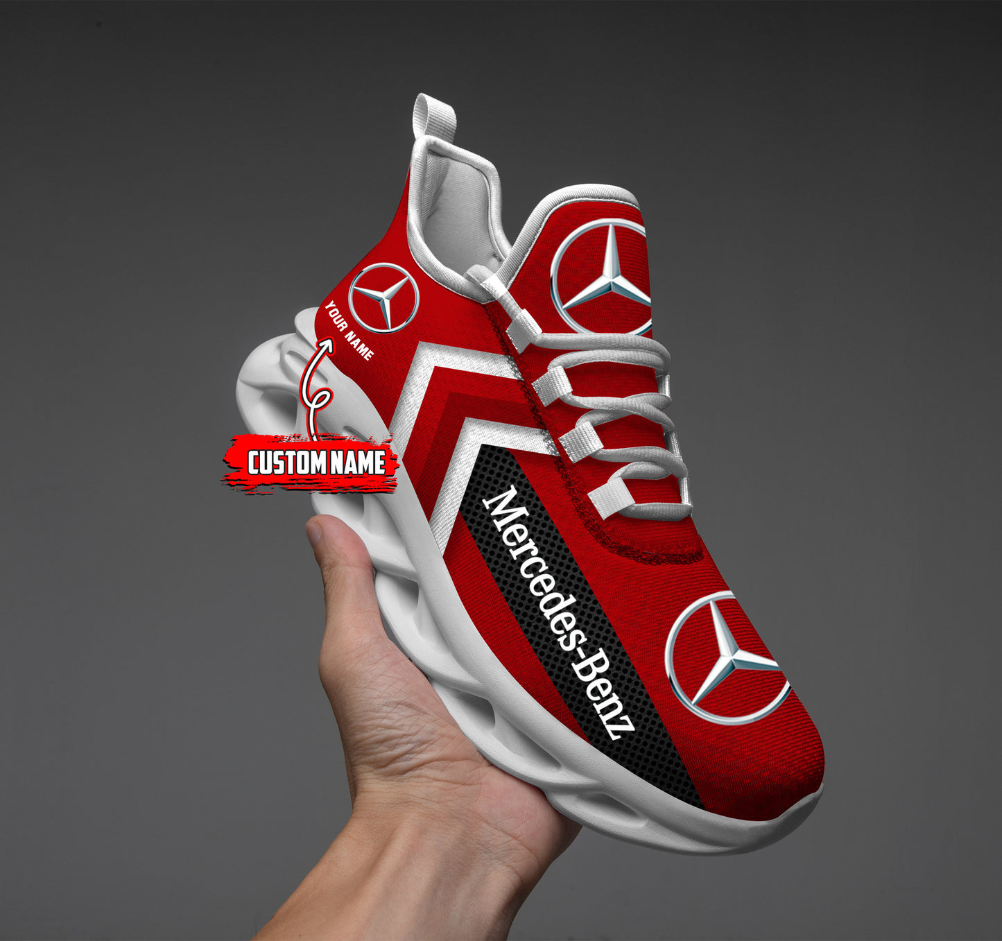 Mercedes Custom Name Design Max Soul Sneakers VS3