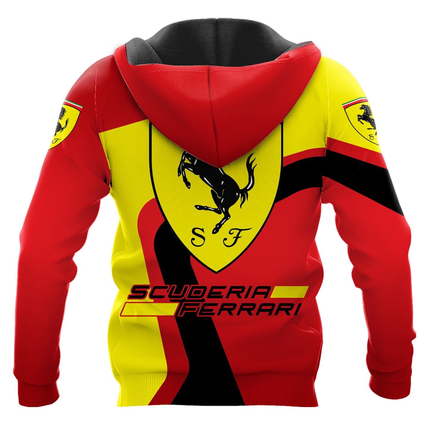 Personalized SF F1 Racing 3D Full Printing Set , SF Racing Shirt , Zipper Polo, Hoodie , Short , Polo ,hawaii