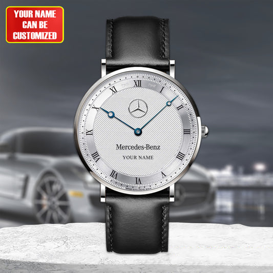 Personalized Merc Breguet Classique Quartz Leather Watch Q220304