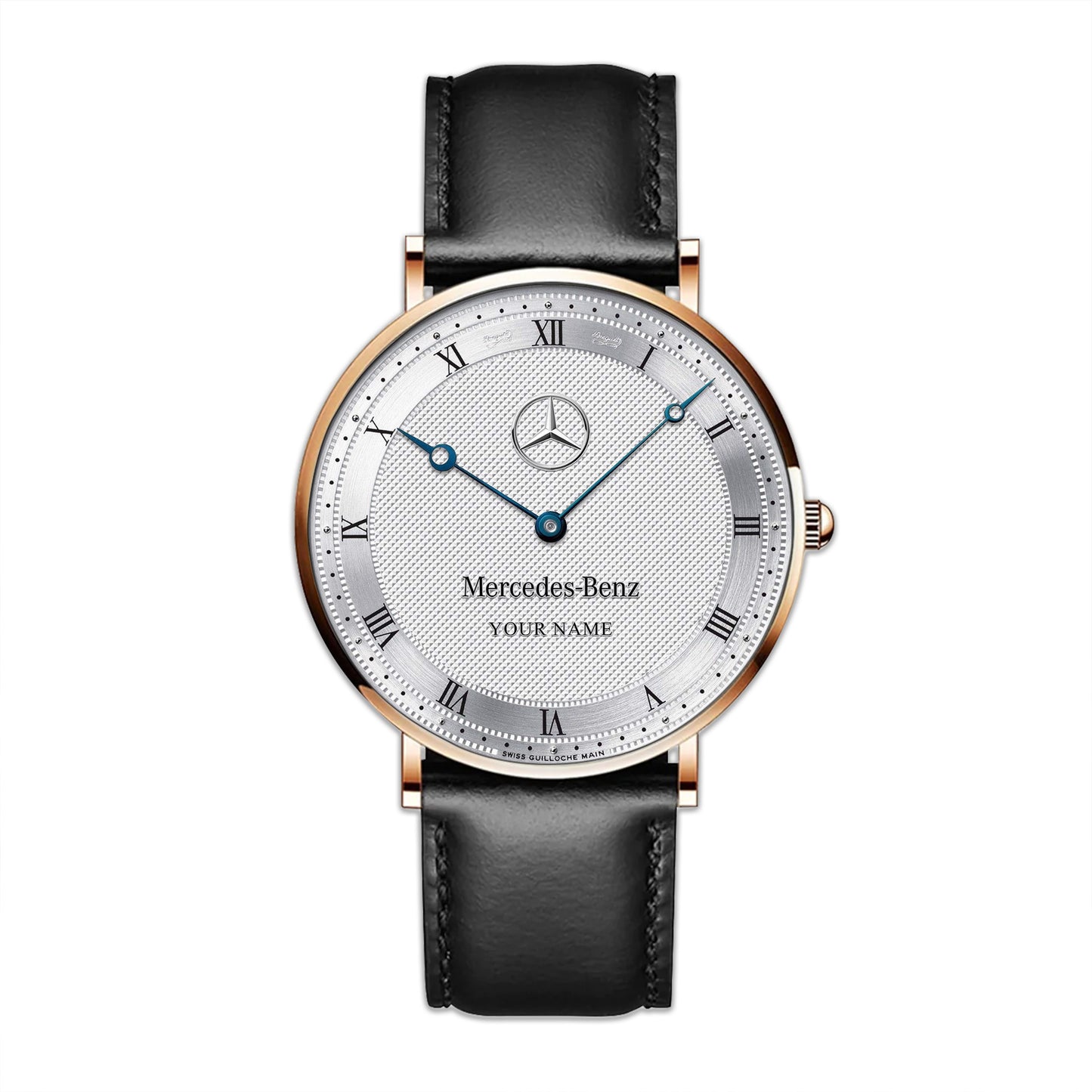 Personalized Merc Breguet Classique Quartz Leather Watch Q220304