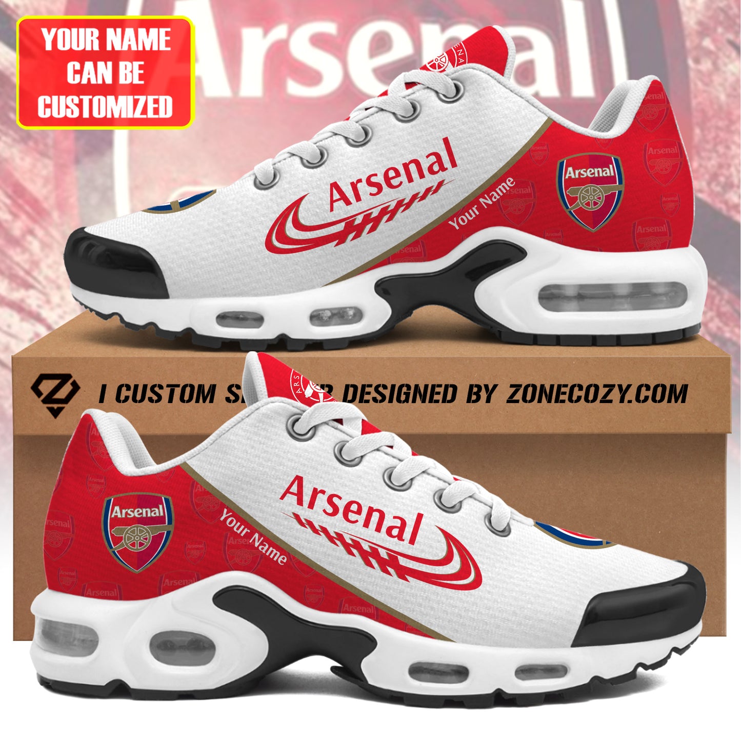 Personalized Arsenal Air Cushion Sneaker