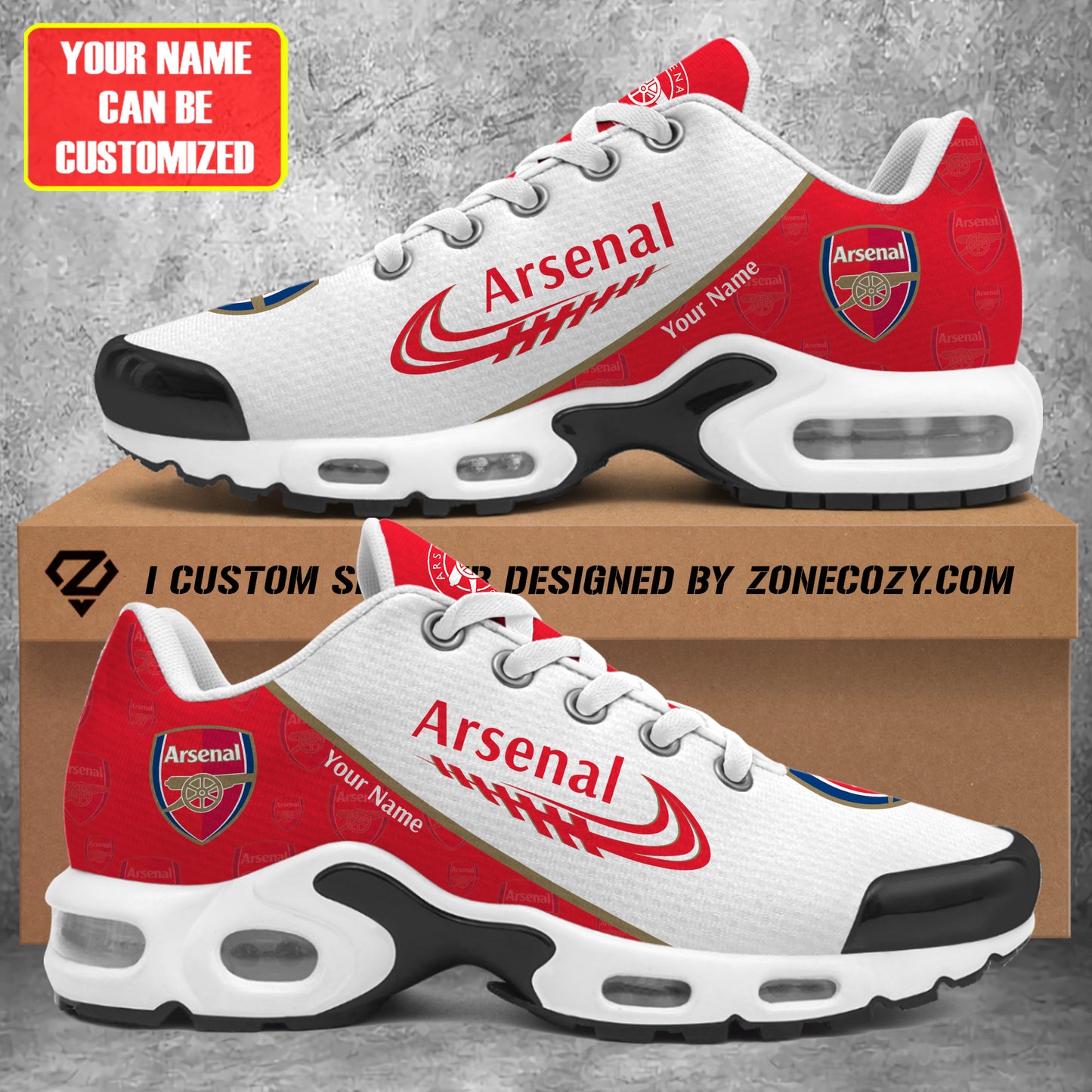 Personalized Arsenal Air Cushion Sneaker
