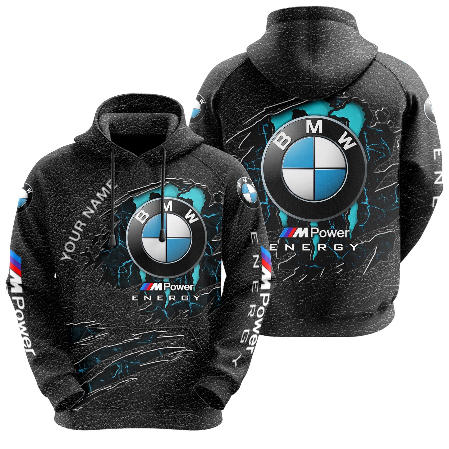 Personalized BW Energy 3D All over Printed Hoodie and Sweatpants set