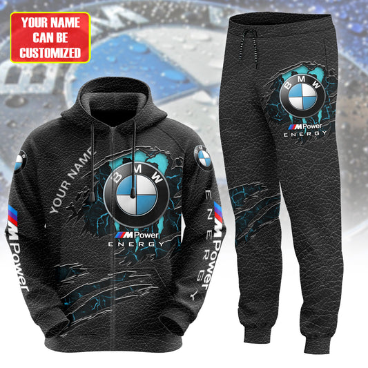 Personalized BW Energy 3D All over Printed Hoodie and Sweatpants set