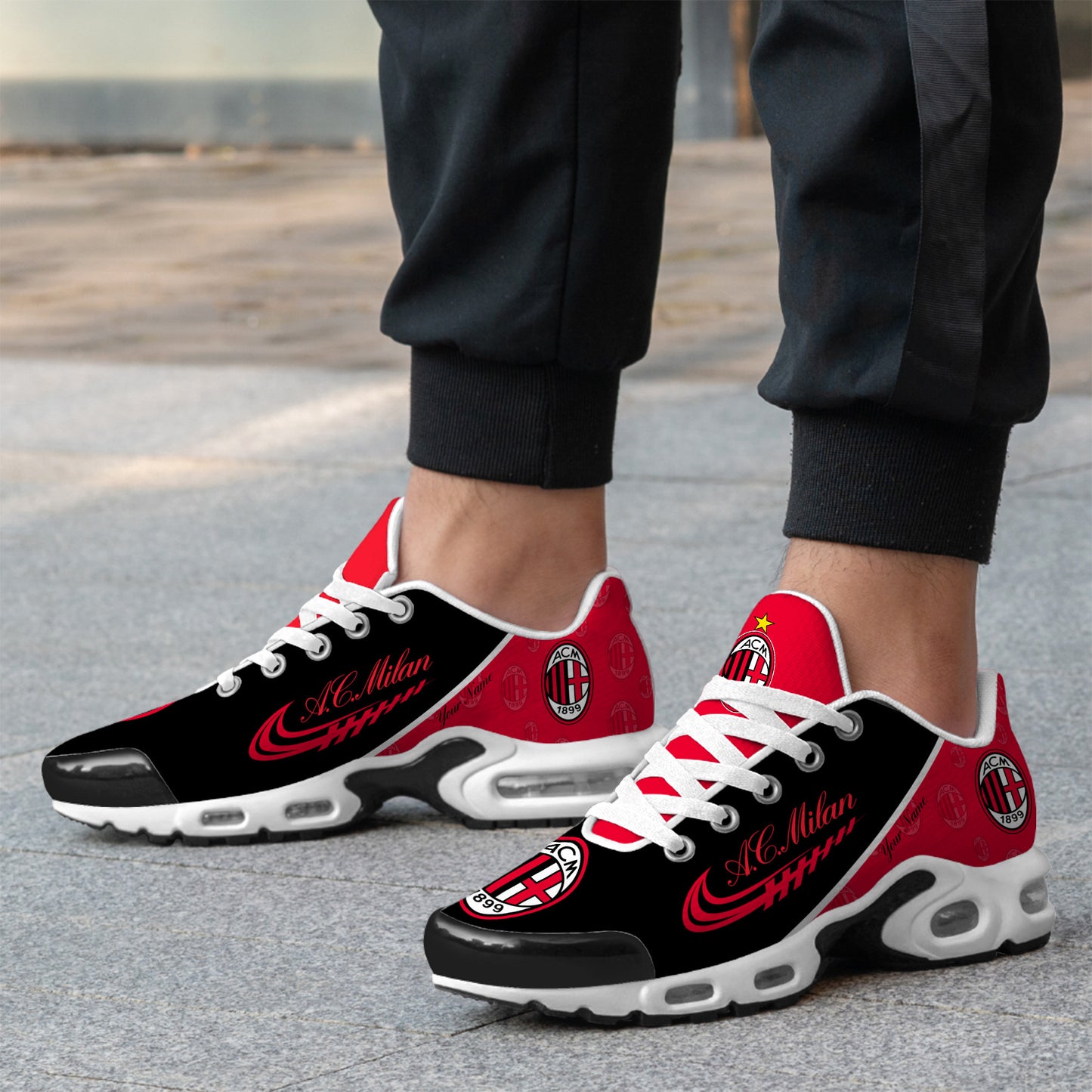 Personalized AC Milan Air Cushion Sneaker