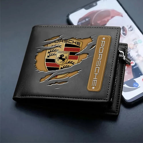 Pors Tear All Over Printed Leather Wallet