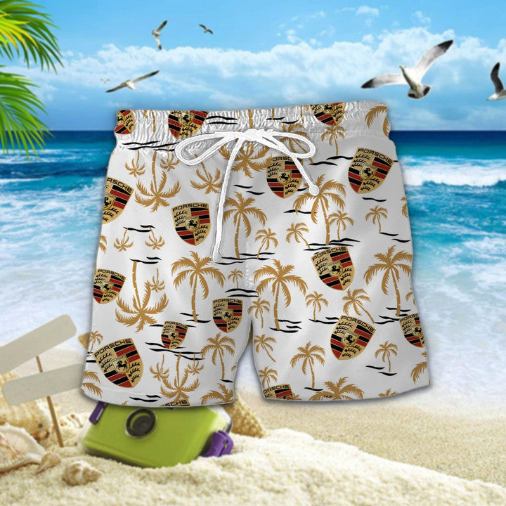 Pors Tropical Hawaii Shirt Beach Short