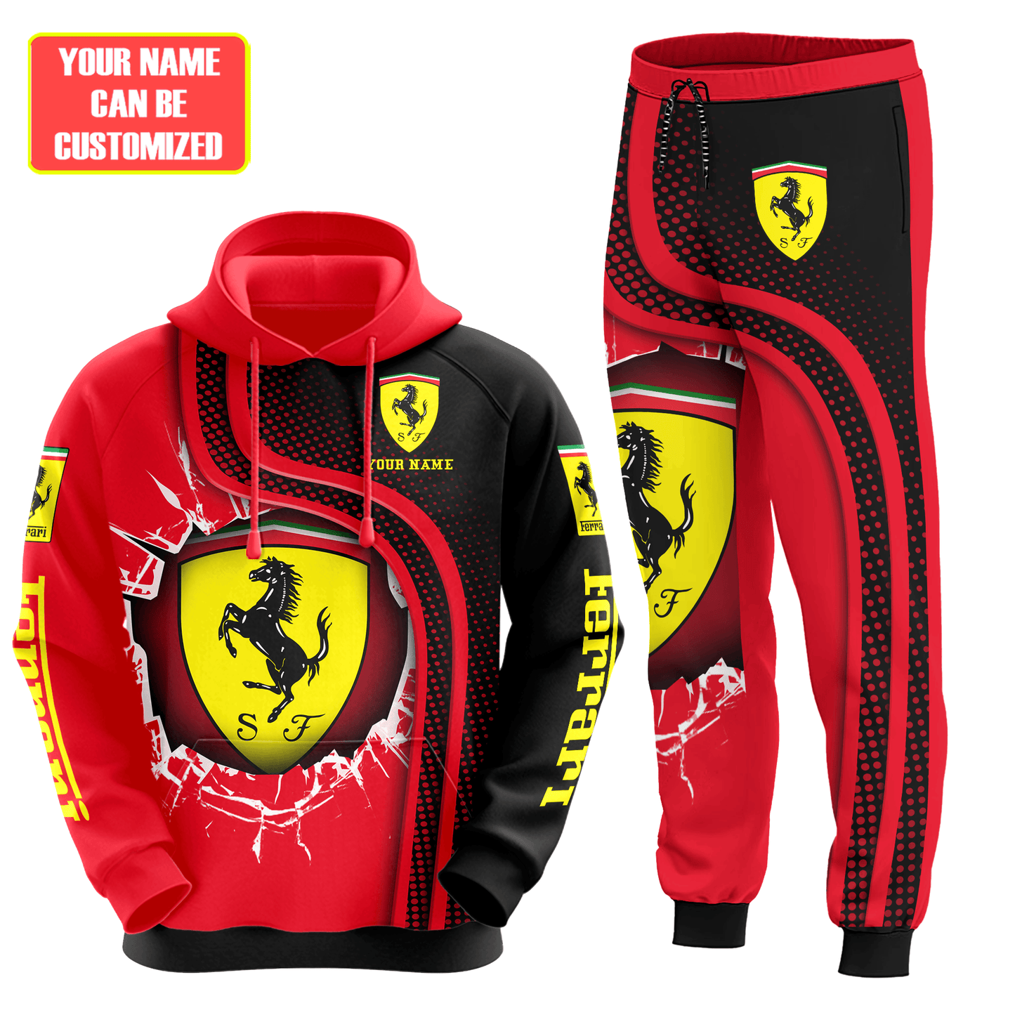 Personalized SF Sport All over Printed Hoodie and Sweatpants