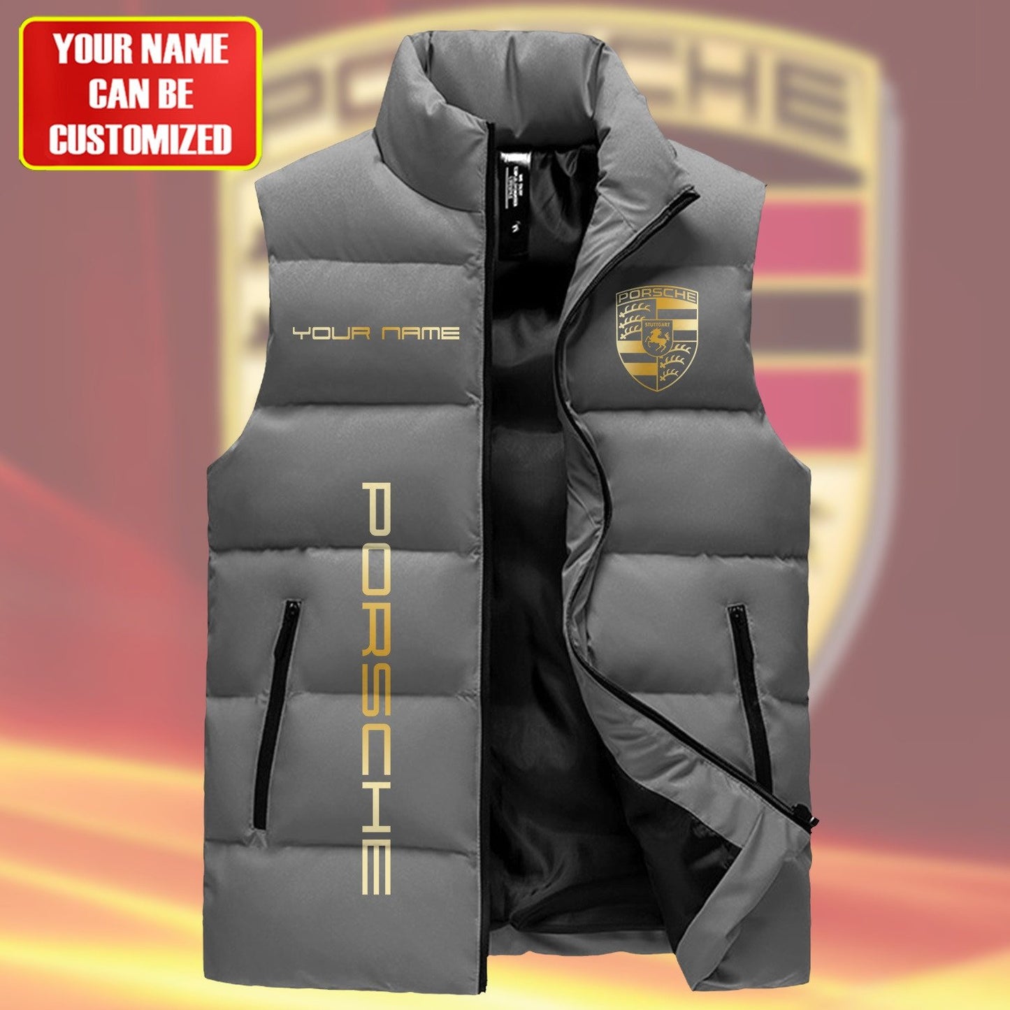 Pors Luxury Sleeveless Windproof Puffer Jacket Q290306