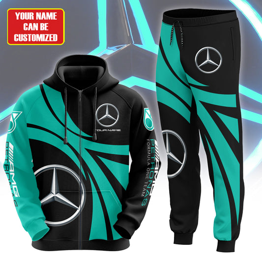 Personalized Merc AMG Petronas 3D All over Printed Hoodie and Sweatpants set V4