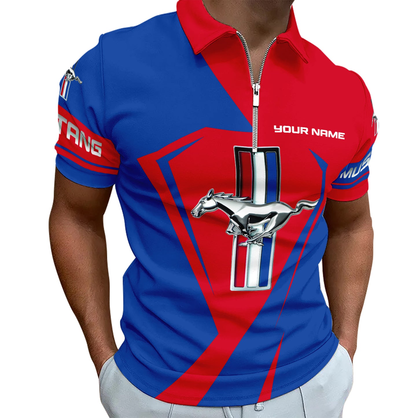 Personalized F Mustang 3D Full Printing Set , F Mustang Shirt, Hoodie , Short ,Polo ,hawaii , ... Q040401