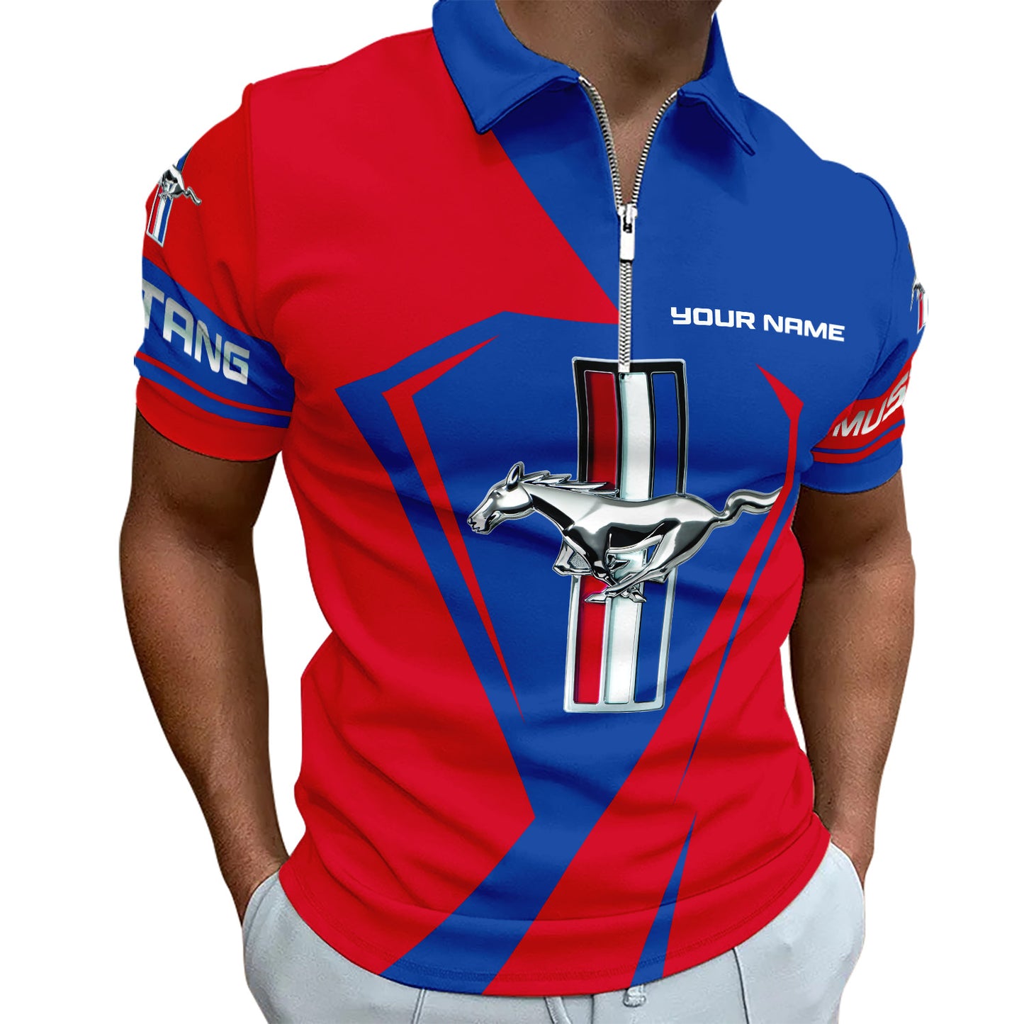 Personalized F Mustang 3D Full Printing Set , F Mustang Shirt, Hoodie , Short ,Polo ,hawaii , ... Q040401