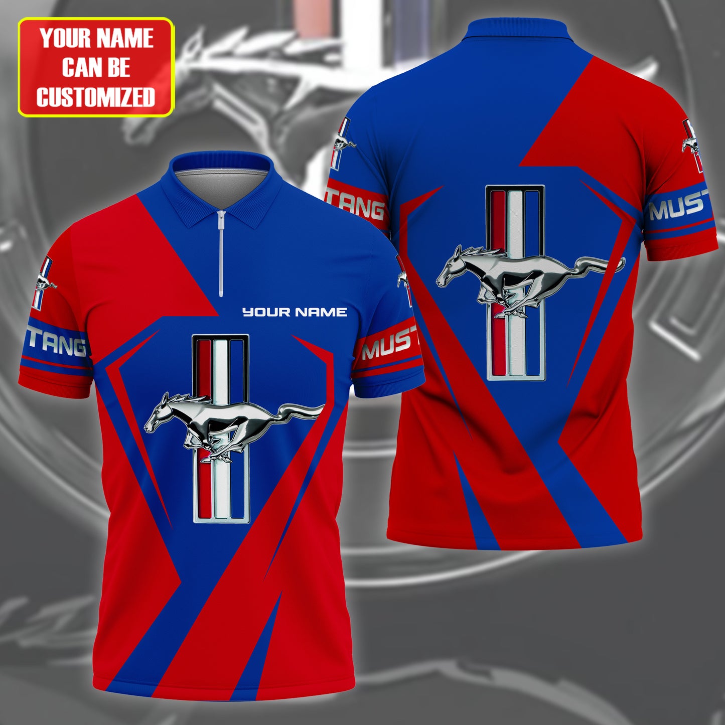 Personalized F Mustang 3D Full Printing Set , F Mustang Shirt, Hoodie , Short ,Polo ,hawaii , ... Q040401