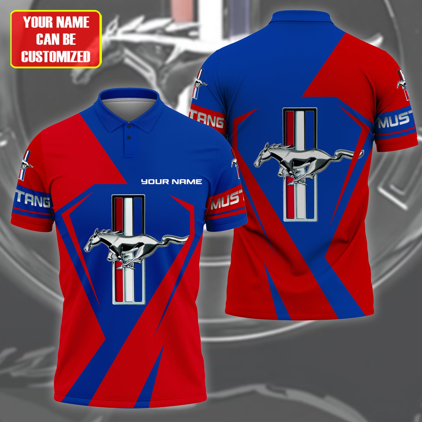 Personalized F Mustang 3D Full Printing Set , F Mustang Shirt, Hoodie , Short ,Polo ,hawaii , ... Q040401