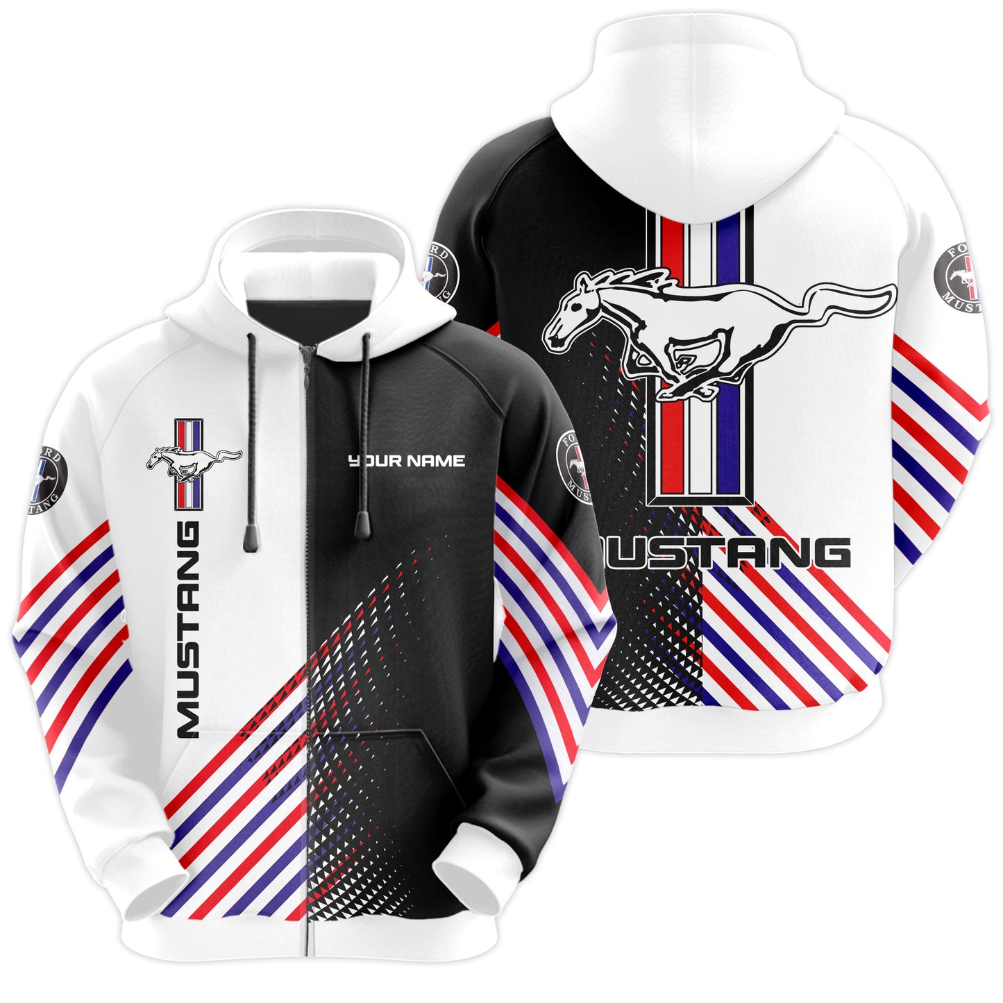 Personalized F Mustang Q2 3D All over Printed Hoodie and Sweatpants set