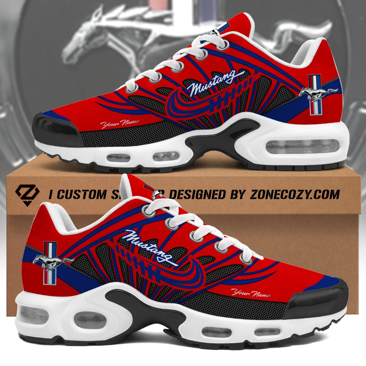 F Mustang Sport Air Cushion Sneaker V4