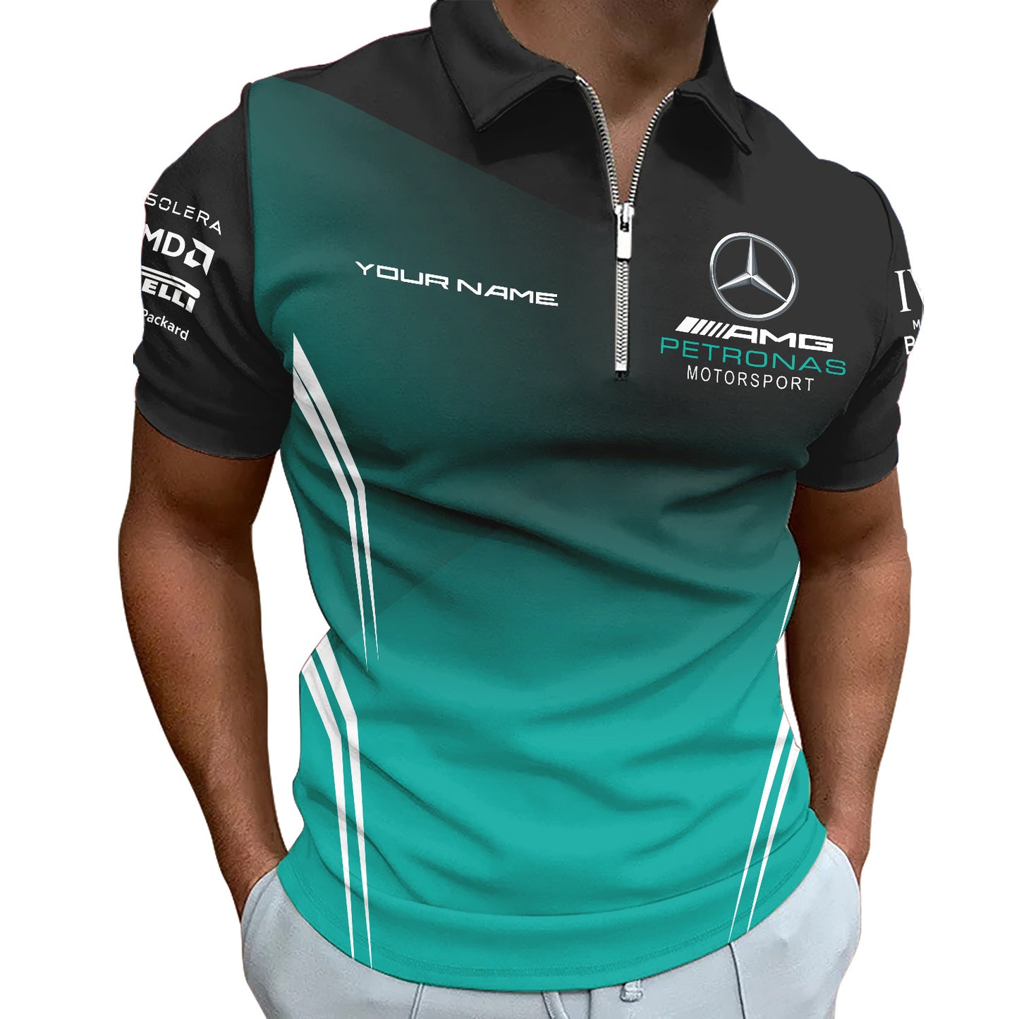 Personalized Merc AMG Petronas 3D Full Printing Set ,Merc AMG Petronas Shirt , Hoodie , Short , Polo ,hawaii V3