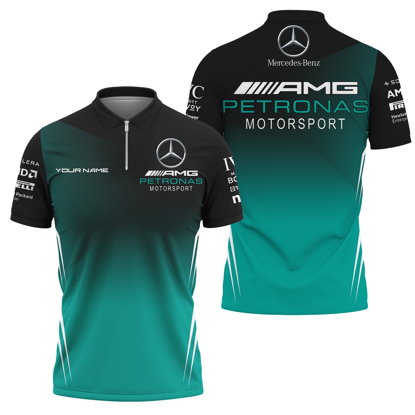 Personalized Merc AMG Petronas 3D Full Printing Set ,Merc AMG Petronas Shirt , Hoodie , Short , Polo ,hawaii V3
