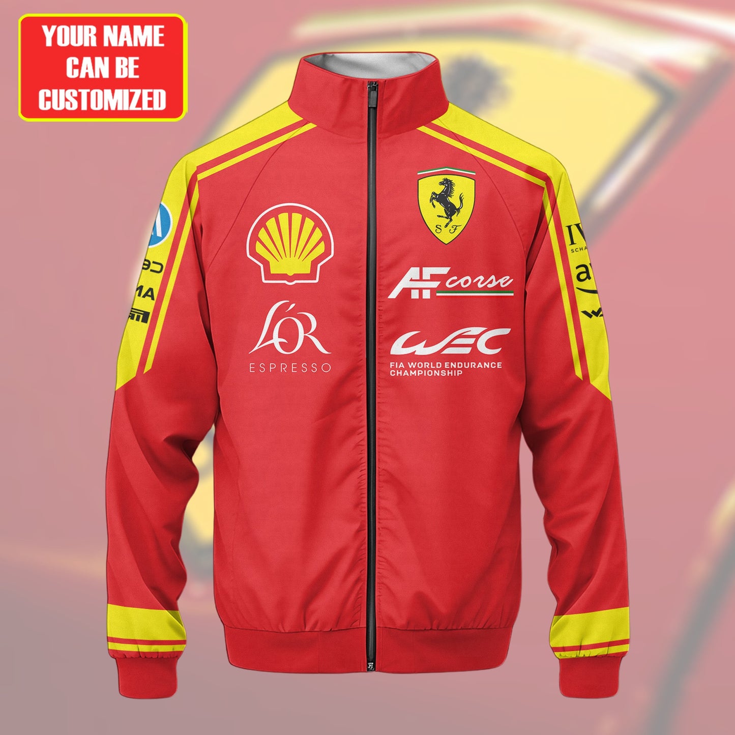 Personalized SF Corse Zipper Stand Collar Jacket 3D