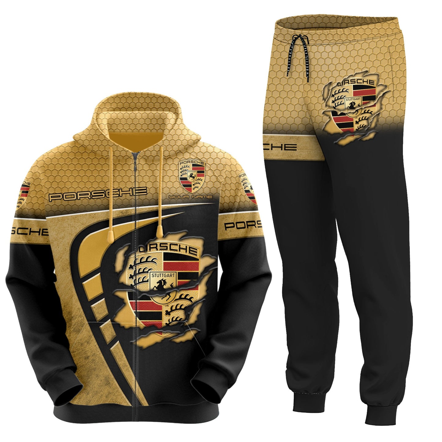 Personalized Pors 3D All over Printed Hoodie and Sweatpants set