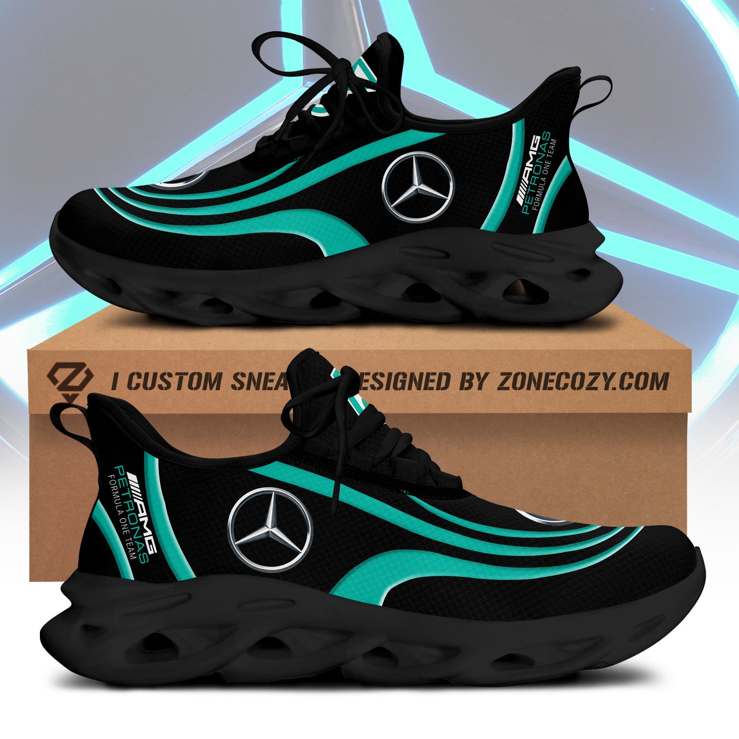 Merc AMG Petronas Chunky Custom Sneaker V4