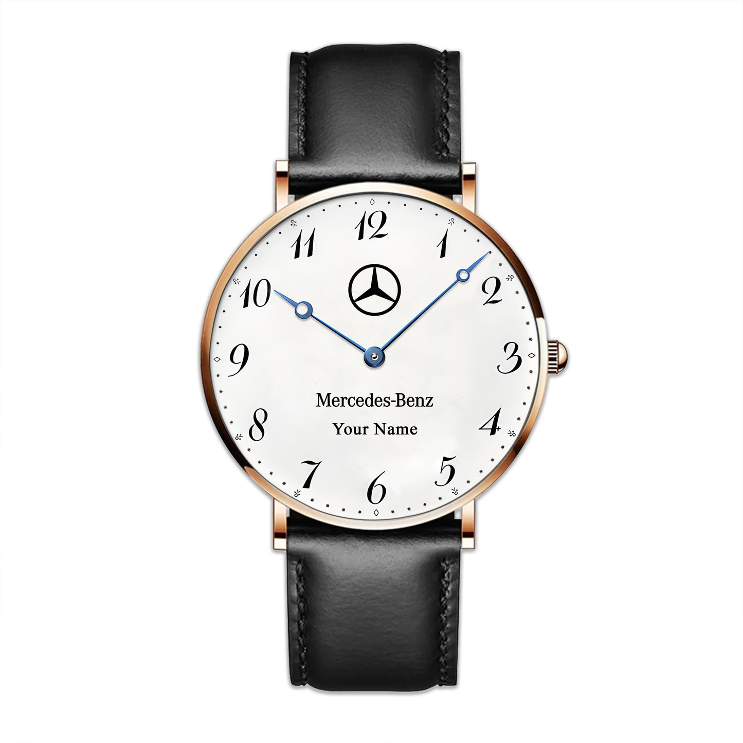 Personalized Merc Breguet Quartz Leather Watch P170401