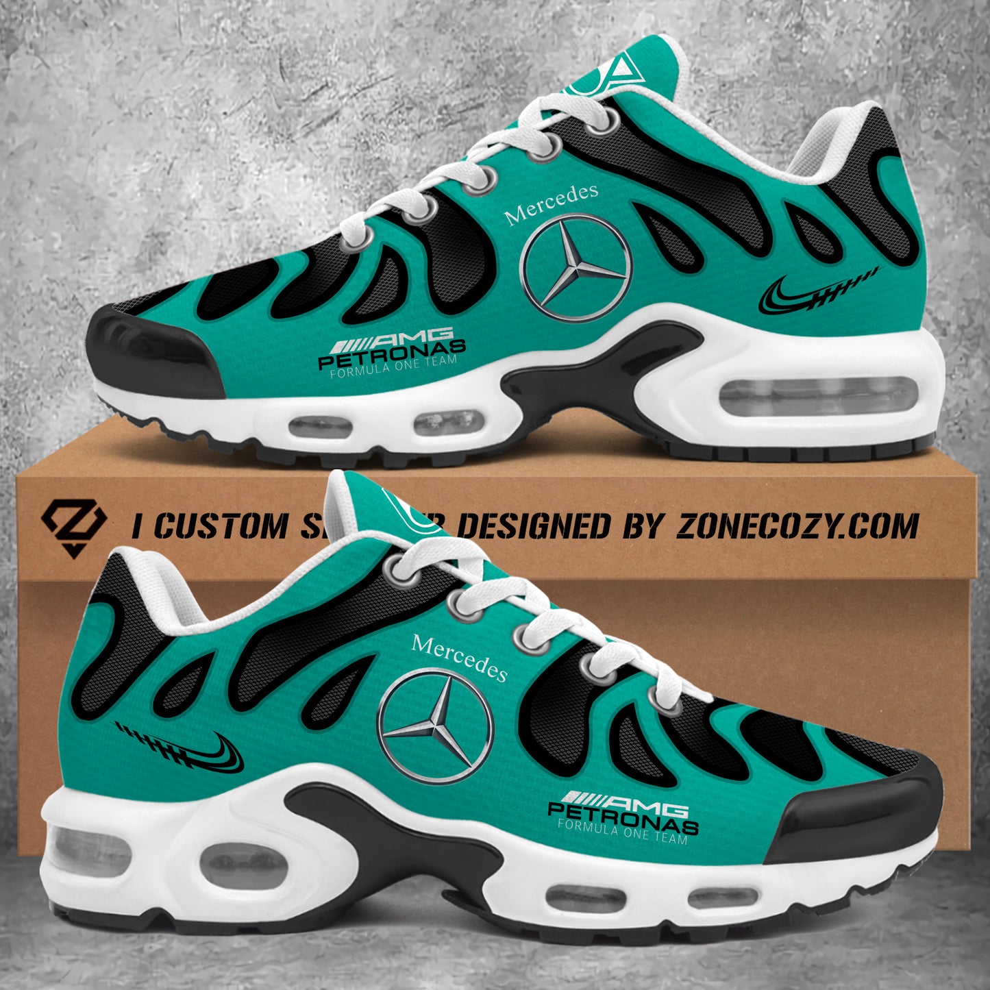 Merc AMG Petronas Sport Air Cushion Sneaker V4