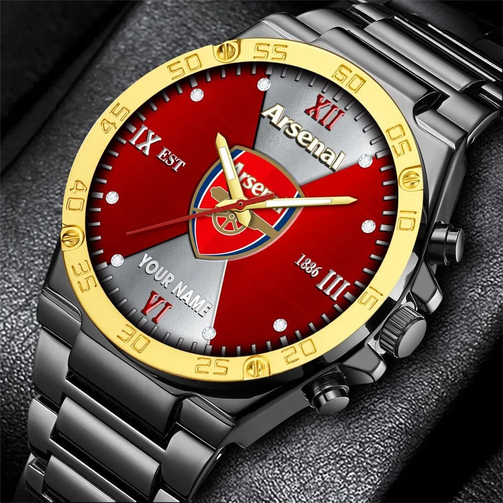Personalized Arsenal Sport Dial Steel Watch V2