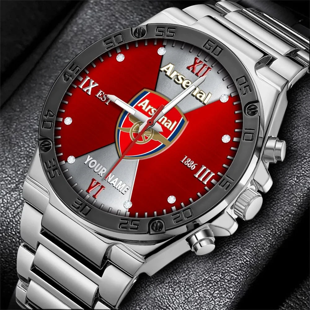 Personalized Arsenal Sport Dial Steel Watch V2