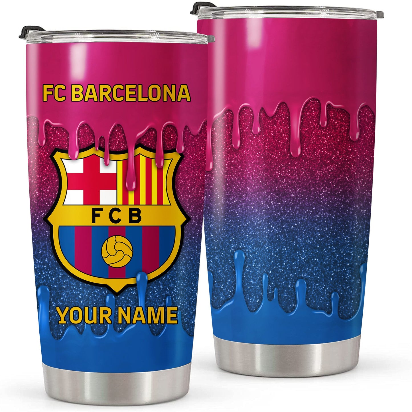 Personalized Barcelona Q2 Stainless Tumbler 20oz 30oz Cup