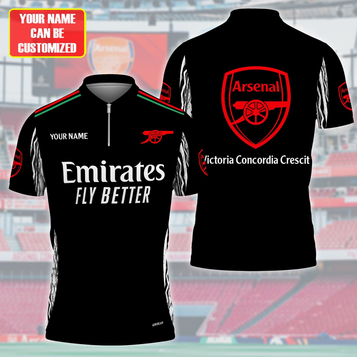 Personalized Arsenal 3D Full Printing Set , Arsenal Shirt , Hoodie , Short , Polo ,hawaii V8