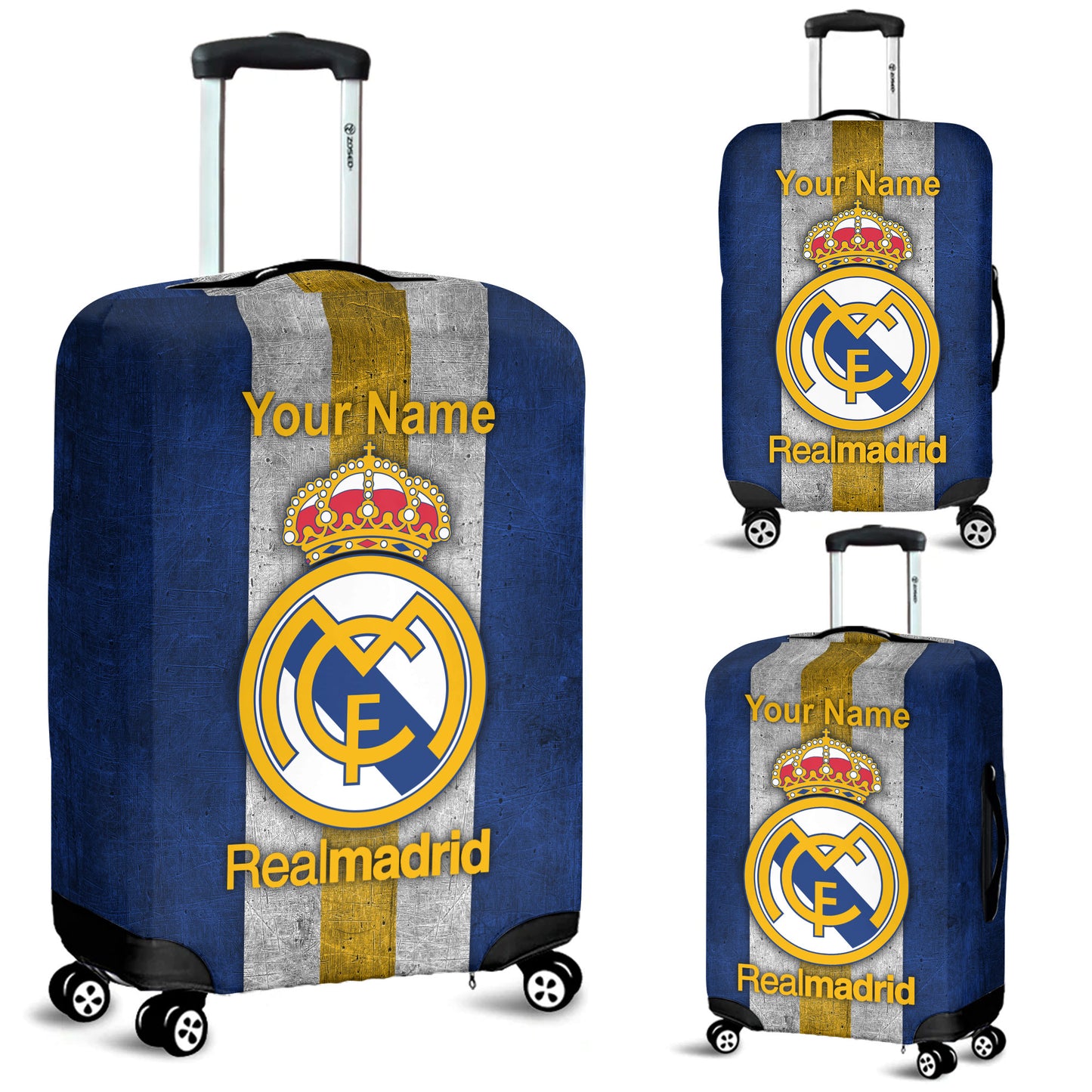 Personalized Real Madrid Luggage Cover