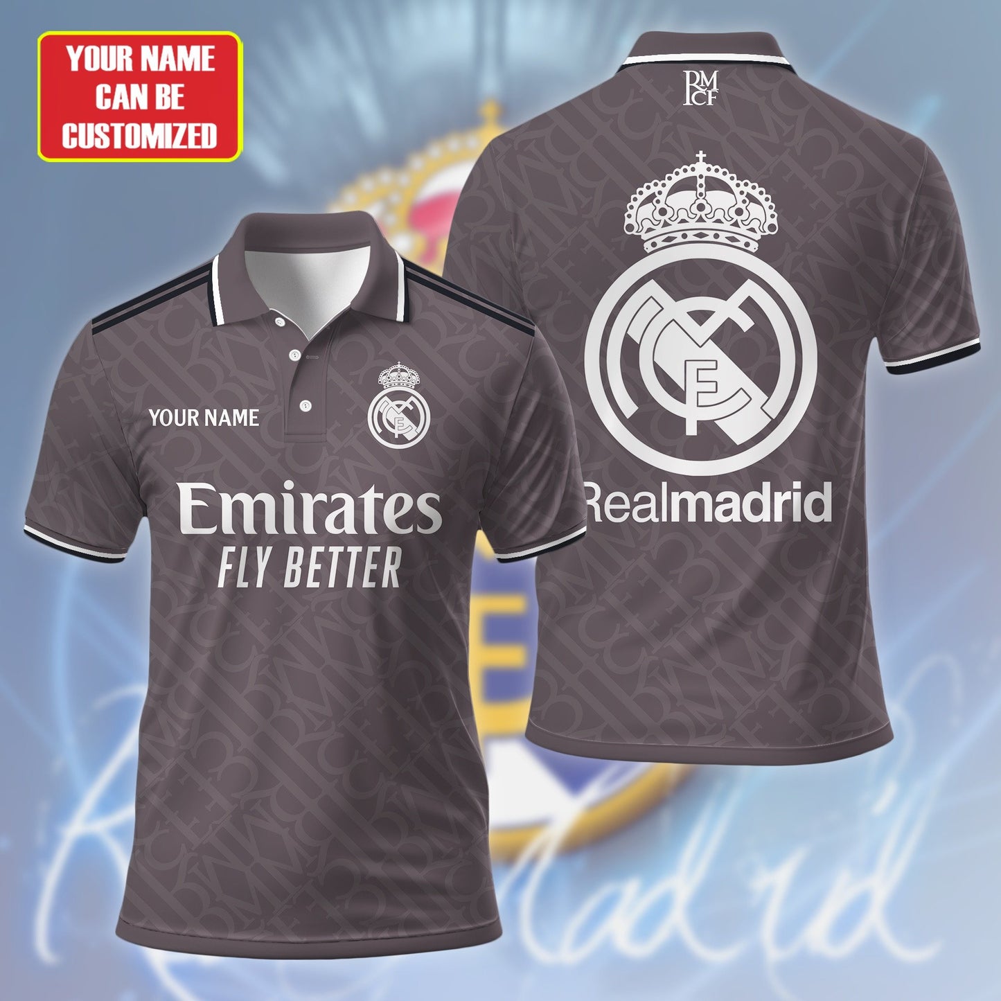 Personalized Real Madrid 3D Full Printing Set , Real Madrid Shirt , Hoodie , Short , Polo ,hawaii V13