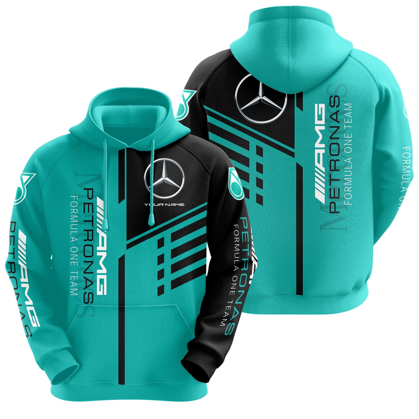 Personalized Merc AMG Petronas 3D All over Printed Hoodie and Sweatpants set V5