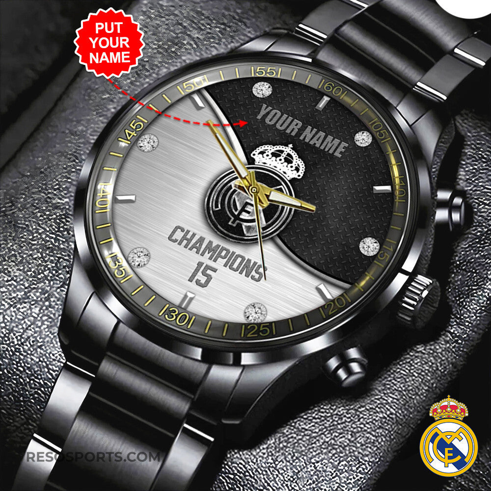 Real Madrid Luxury Stainless Steel Watch V4 S210510