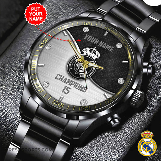 Real Madrid Luxury Stainless Steel Watch V4 S210510