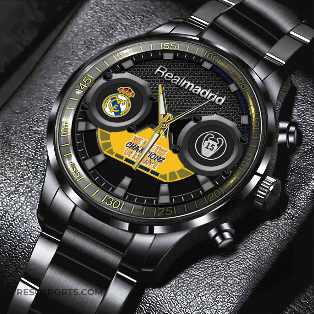 Real Madrid Luxury Stainless Steel Watch V8