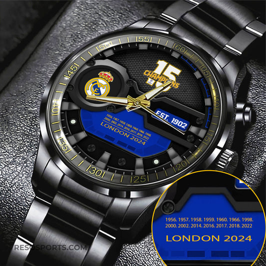 Real Madrid Luxury Stainless Steel Watch V9