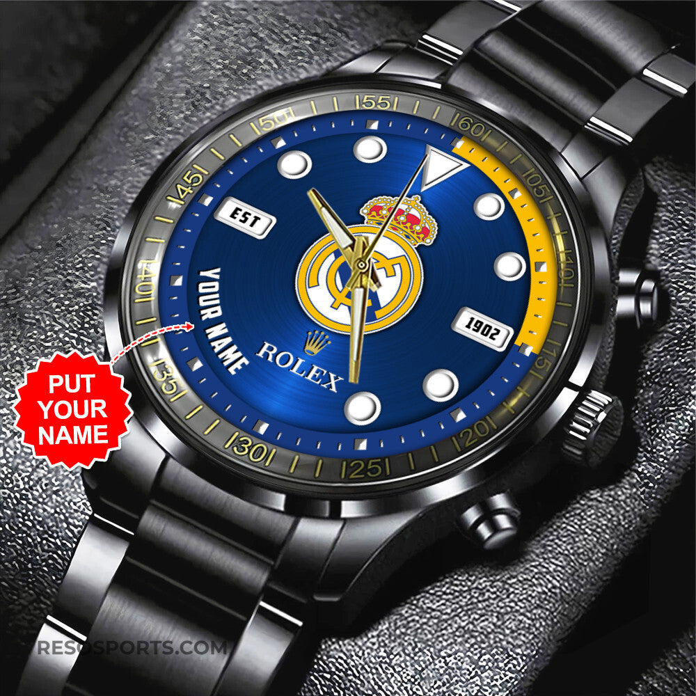 Real Madrid Luxury Stainless Steel Watch V10
