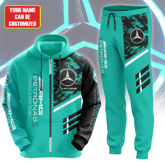 Personalized Merc AMG Petronas Q6 3D All over Printed Hoodie and Sweatpants set