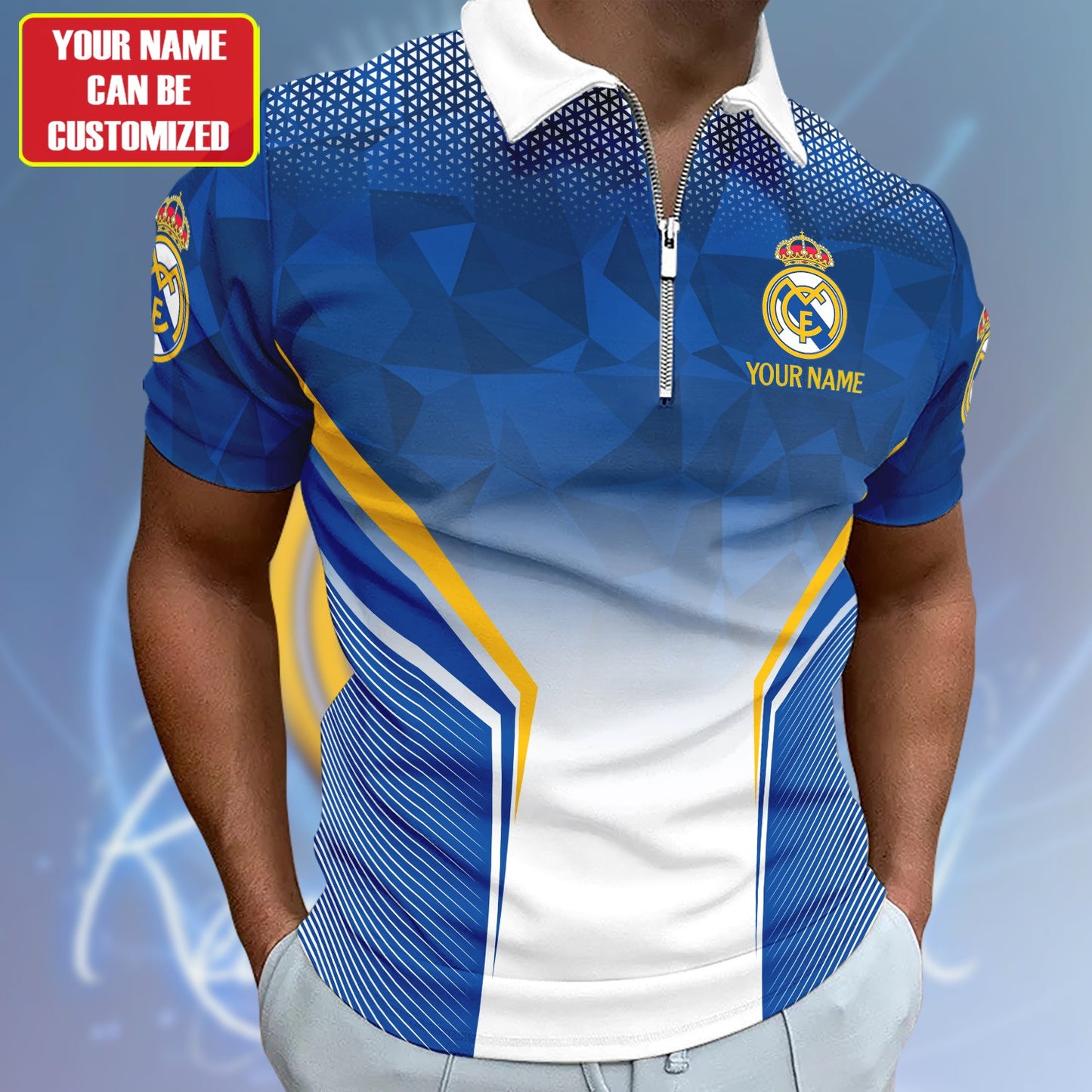 Personalized Real Madrid 3D Full Printing Set , Real Madrid Shirt , Hoodie , Short , Polo ,hawaii V14