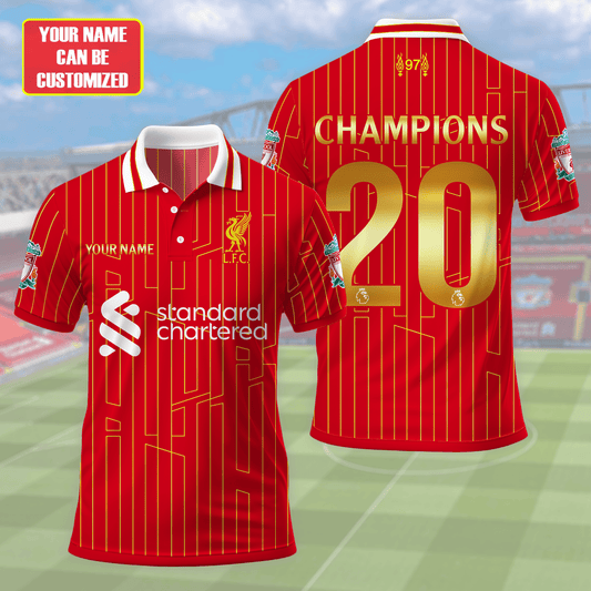 Personalized Liverpool Champion 3D Full Printing Set , Liverpool Shirt , Hoodie , Short , Polo ,hawaii V7