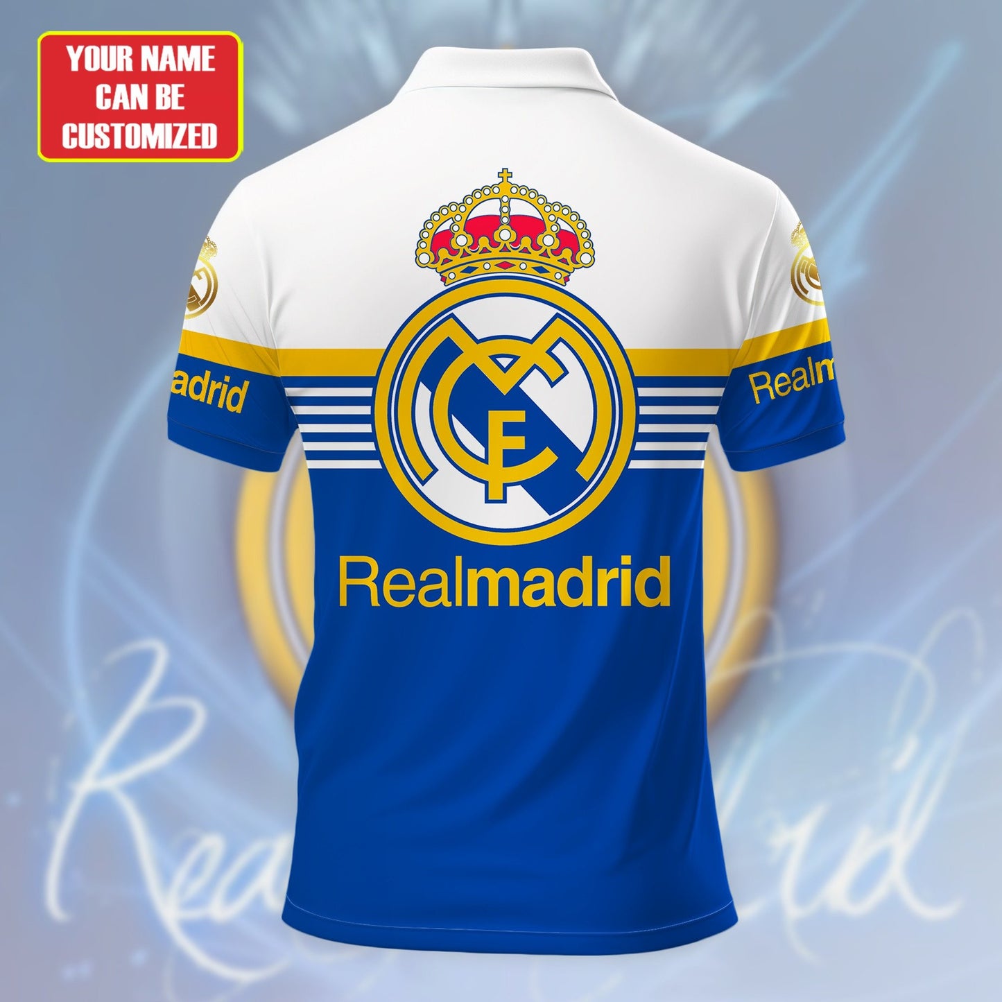 Personalized Real Madrid 3D Full Printing Set , Real Madrid Shirt , Real Madrid Set , Zipper Polo, Hoodie , Short , Polo , hawaii