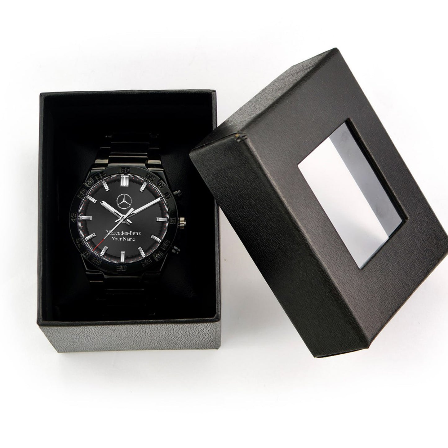 Personalized Merc Carrera Dial Steel Watch P100502