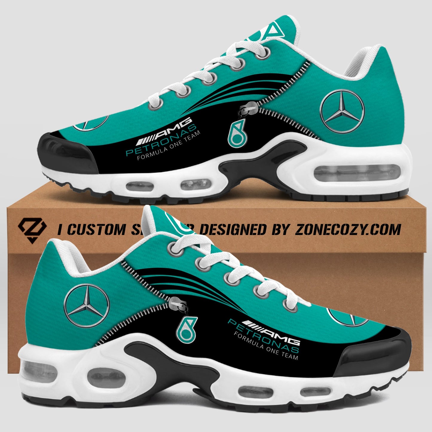 Personalized Merc AMG Petronas Air Cushion Sneaker V2