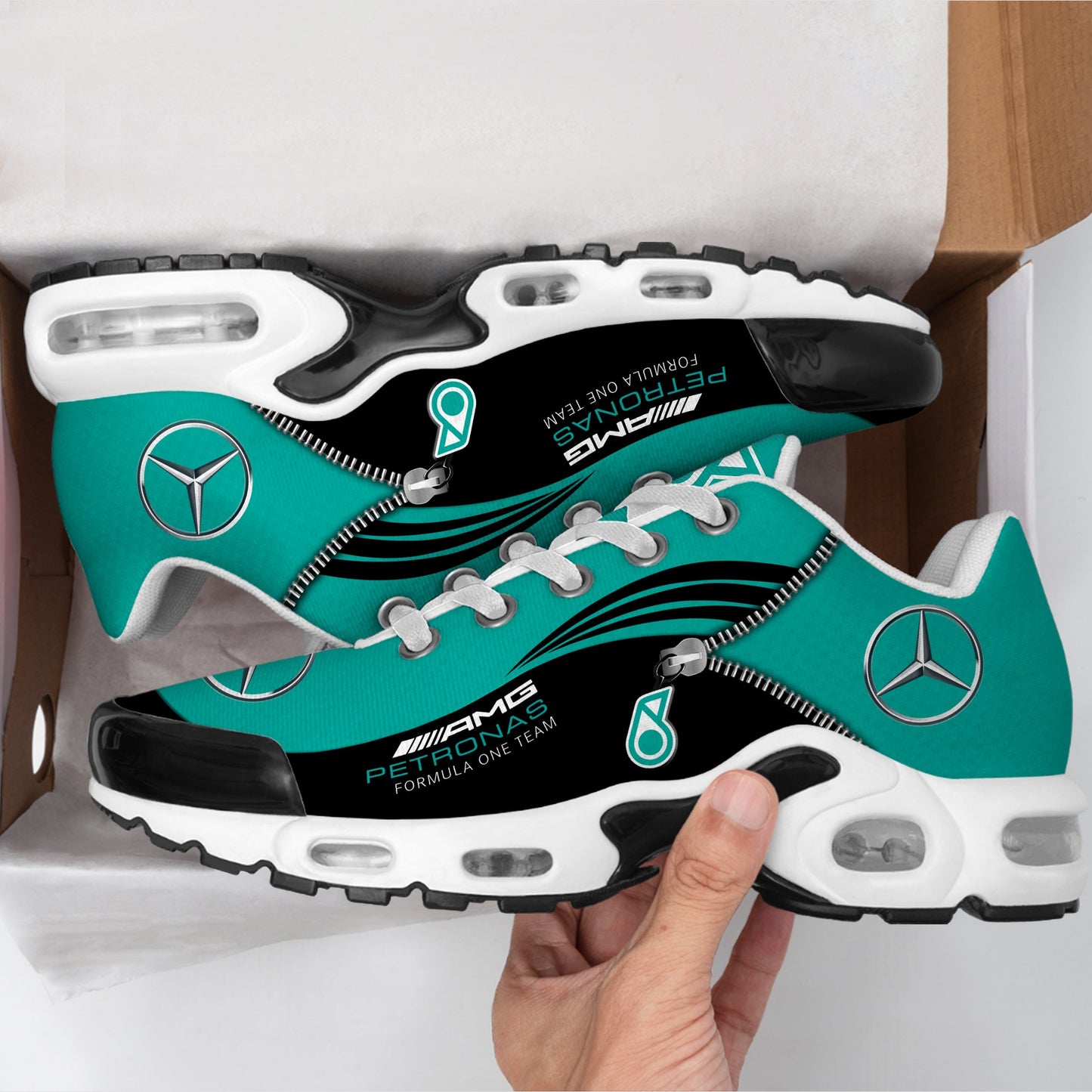 Personalized Merc AMG Petronas Air Cushion Sneaker V2