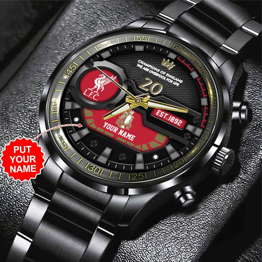 Personalized Liverpool Champion Luxury Stainless Steel Watch V2